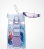 Skater Water Bottle with Disney Size PDSH5 Children's Straw, Clear, 480ml, Silicone, Frozen, 25, Girls,