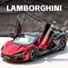 1/24 Lamborghini Revuelto Supercar литые игрушечные машинки и транспортные средства из металла игрушечная модель автомобиля коллекция звуков и света детские игрушки