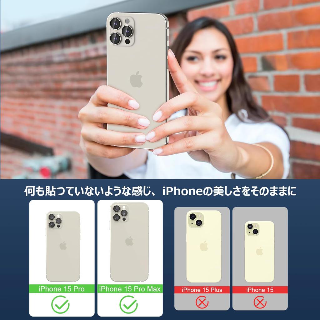 Пленка Podick Camera Film для iPhone 15 Pro Max, защитное стекло из алюминиевого сплава 9H для iPhone 15 Pro Max, устойчивое к царапинам