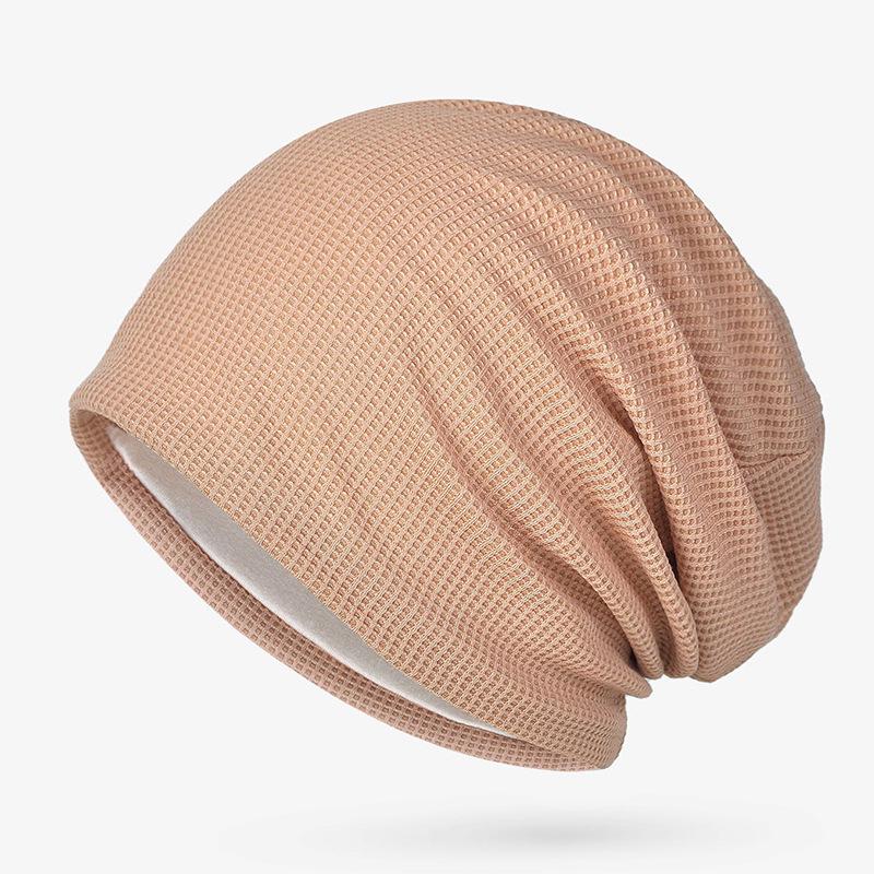 Women's Breathable Thin Cotton Pullover Hat - Spring/Summer Headscarf, Confinement, Sleep, and Outdoor Leisure Cap.