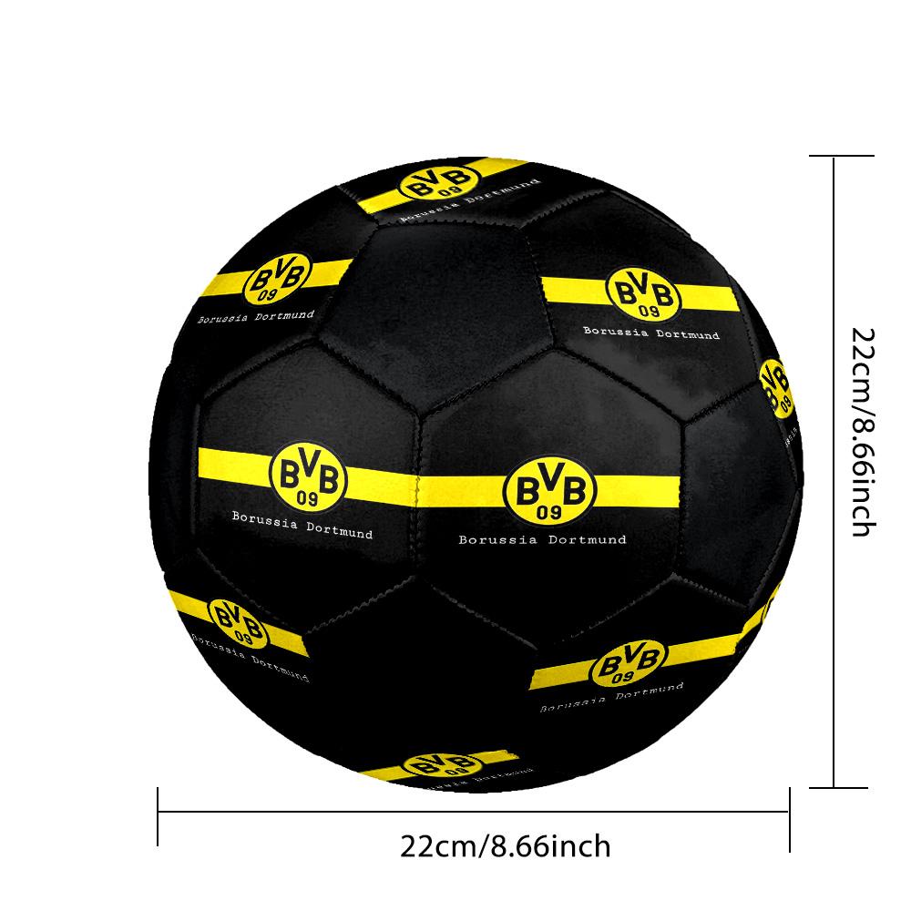 Футбольный мяч для зала Borussia Dortmund Цветной Для всех возрастов Размер 5 Машинная строчка ПВХ Готов к соревнованиям Прочный Высокий отскок