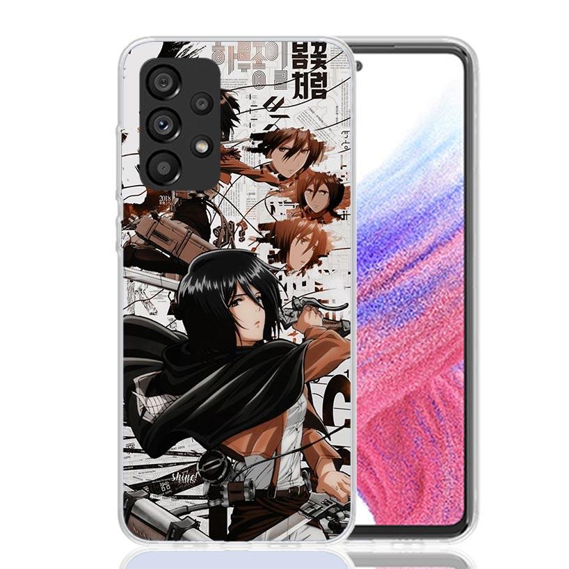 Чехол для телефона Attack Manga Case для Samsung Galaxy A17 A16 A15 A14 A13 A56 A55 A54 A53 A36 A35 A34 A33 A26 A25 A24 A23 A05S Galaxy