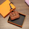 Сумка-подвеска H Mini из платины: Стильная компактная сумка для наушников, ключей от машины, губной помады – креативный и милый дизайн