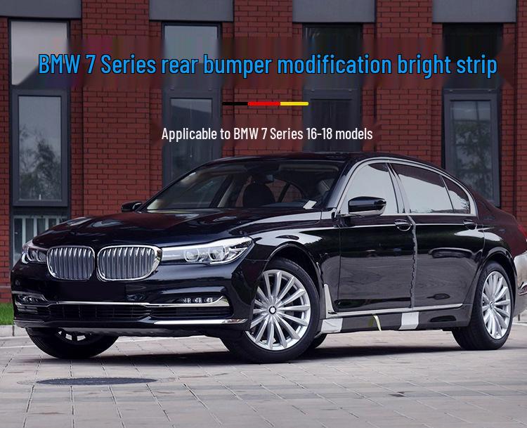 BMW 7 Series Rear Lip & Exhaust Decorative Strips for 730Li, 740Li, 750LI by Mansory