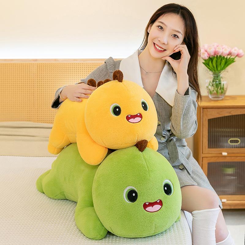 Dinosaur Plush Toy Doll Cute Bed To Sleep With Pinch Legs Long Throw Pillow Doll Rag Doll