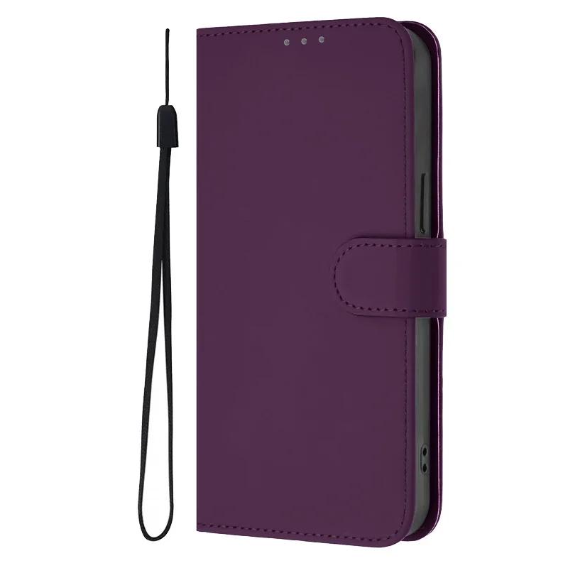 Для MOTO G85 G75 G55 Чехол Книжка на Для Coque Motorola Moto G85 G75 G55 G45 G35 G15 Power G05 Однотонный Кожаный Чехол Funda