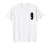 Number Nine #9 Sports Team Uniform Birthday 9 T-Shirt