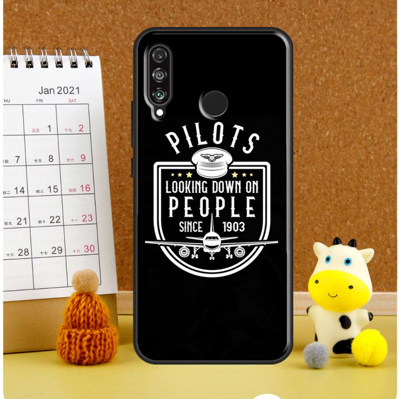 Airplane Pilot For Huawei Nova 9 10 SE 3i 7i 8i 11i 12i Y60 Y61 Y70 Y72 Y73 Y90 Y91 P20 P30 P40 Lite Case