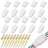 KKLM Wiring Connectors Kit, 10 Pcs 3 Pole Wire Coupler, 60 Pcs 2.8mm Contact