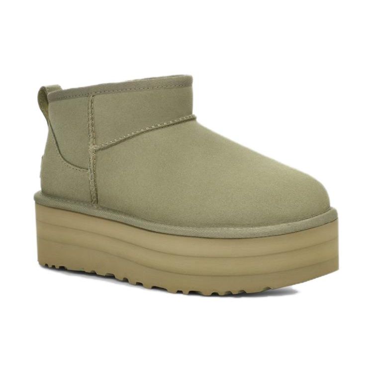UGG Классические ультра мини-ботинки на платформе Shaded Clover женские кроссовки зеленые 1135092-SDC