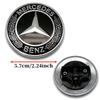 AAVX1 1pc 57mm ABS Car Front Hood Logo Emblem for Mercedes Benz AMG W204 W205 W212 W213 W177 W246 GLA GLC CLA Bonnet Badge Accessory