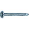 TRUSCO Modtrus Self-Drilling Screws for Sheet Metal, Unichrome, M5 X 70, 17 Pieces Per Pack, MJB70, 10 Packs (Case Sale)