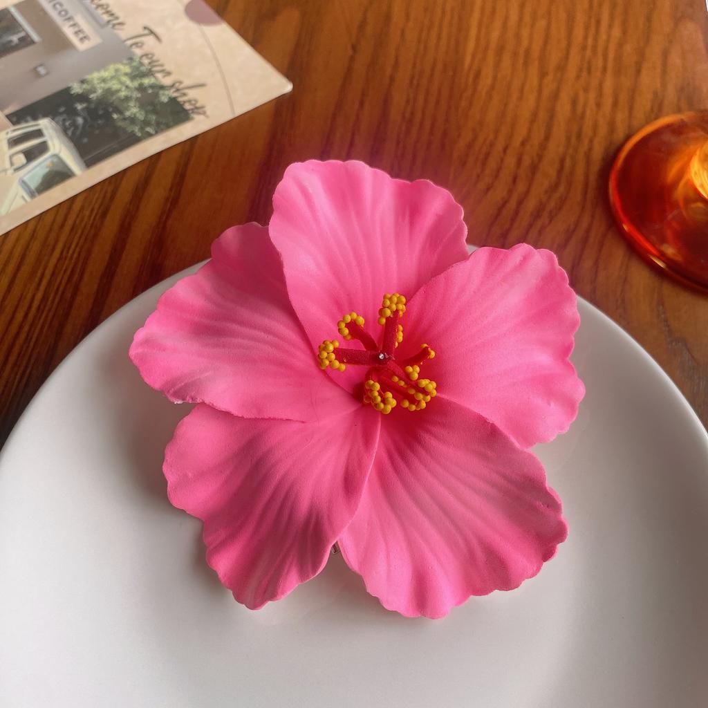 Гавайская красочная заколка для волос с цветком для женщин, девушек, романтическая богемная заколка для волос с цветком, заколки-уточки, аксессуары для волос