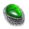 Зеленый Лабрадорит Драгоценный Камень 925 Стерлинговое Серебро Ювелирное Изделие Подарок Размер Кольца 8 n2u29