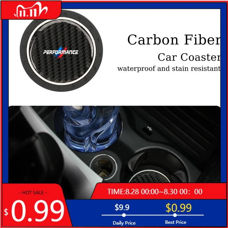 BAAQ1 Car Sticker For BMW Car Water Cup Bottle Holder Mat Anti-Slip Pad For BMW X1 X2 X3 X4 X5 X6 F25 F26 F10 F01 G01 G02 G20 G32 G05