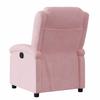 Electric Recliner Chair Pink Velvet