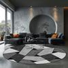 Modern Living Room Round Rug Geometric Rug Nordic Light Luxury Bedroom Decoration Round Carpet Rocking Chair Anti-slip Mat