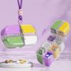 Moisture-Proof Seven Days Pill Case Magnetic Pill Organizer Pill Dispenser  for Home&Travel