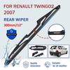 12" Мягкое резиновое дворниковое лезвие для заднего стекла автомобиля HD Тихий автомобильный дворник Автоаксессуары Для Renault Twingo2 2007