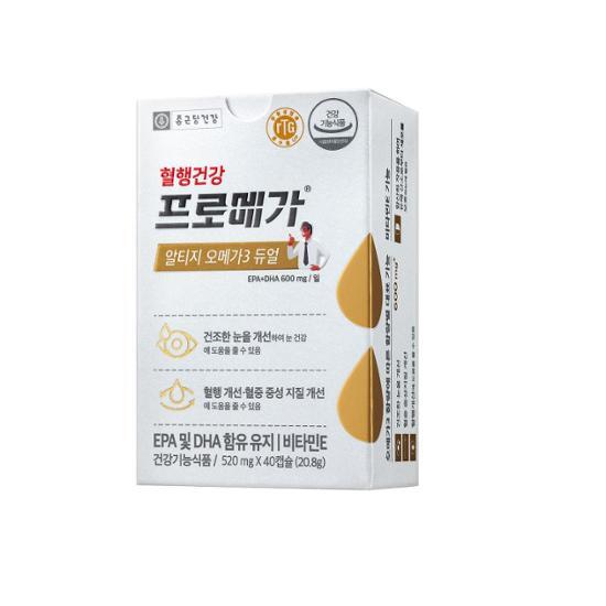 Chong Kun Dang Health Promega Altige Omega 3 Dual 40 Capsules (20 Days’ Worth)
