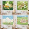 Декоративный гобелен Fresh Field Spring Outing Style для спальни, гостиной, украшения стен дома, гобелен