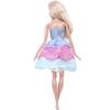 10 Pcs/Set 5 Doll Lace Dress for 30cm Doll 11.5'' Girl Doll 5 High Heels Shoes Party Wear Clothes Mini Gown KIdsToy Accessories