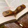 Wooden Bookmarks Page Turning Fixed Thumb Book Support High Quality Book Page Holder  School Office