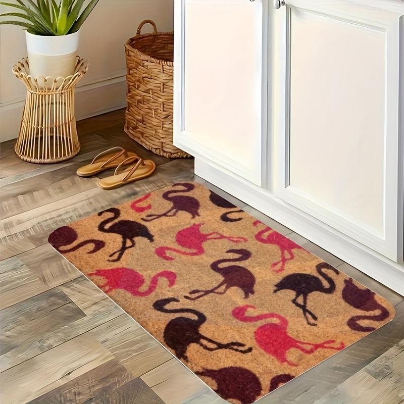 1PC Rainbow Hearts Motif Kitchen Rug Non-Slip Door Mat Pop design Bathroom Rug Bath Mat Carpet for Home Sink Laundry Decor