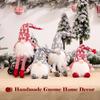 Handmade Christmas Lighting Gnome Decoration Gnome Plush Doll Christmas Decor Gnome Sitting Decor Coffee Bar/ Home Decor  Red Short Legs