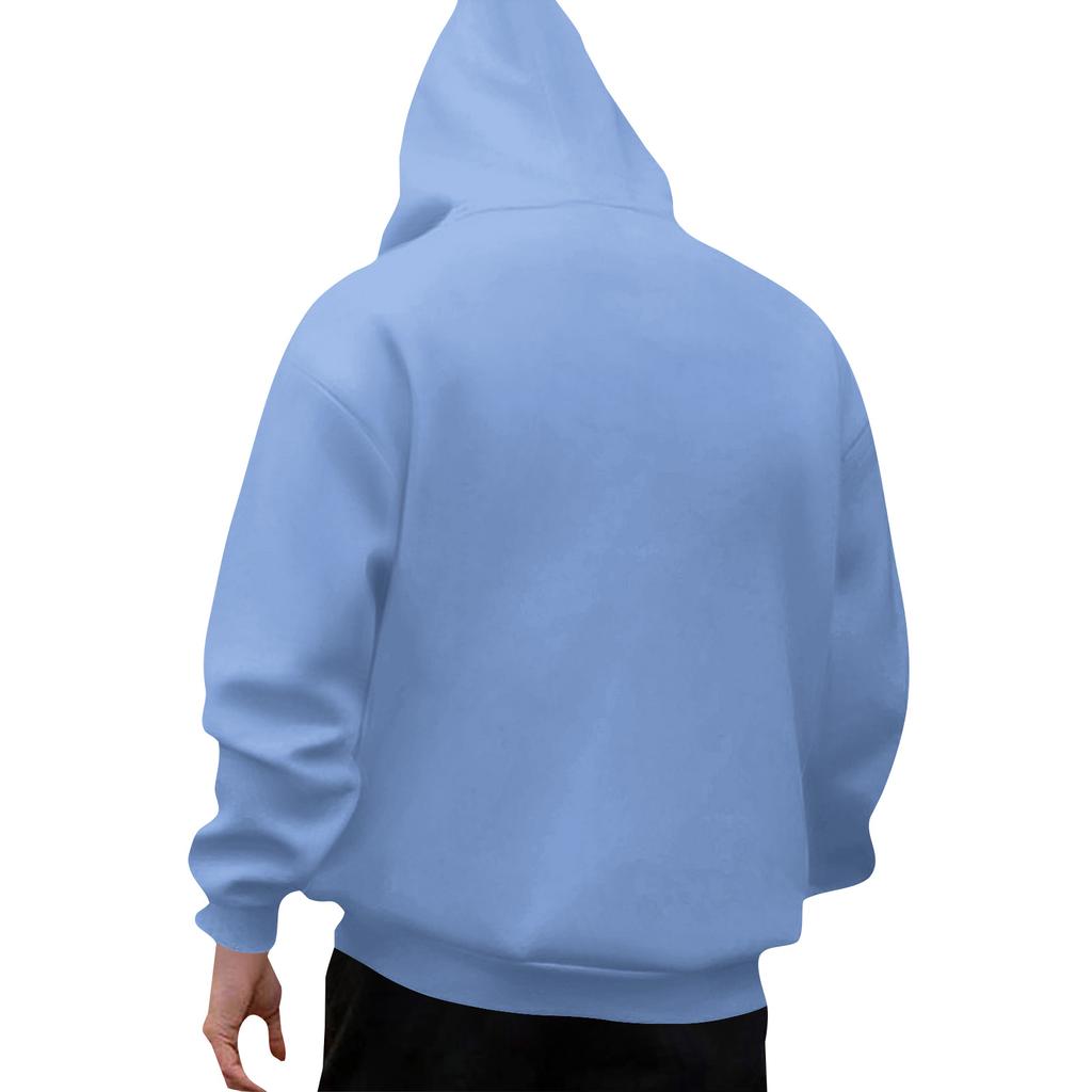 Casual Letter Print Men's Loose Hoodie