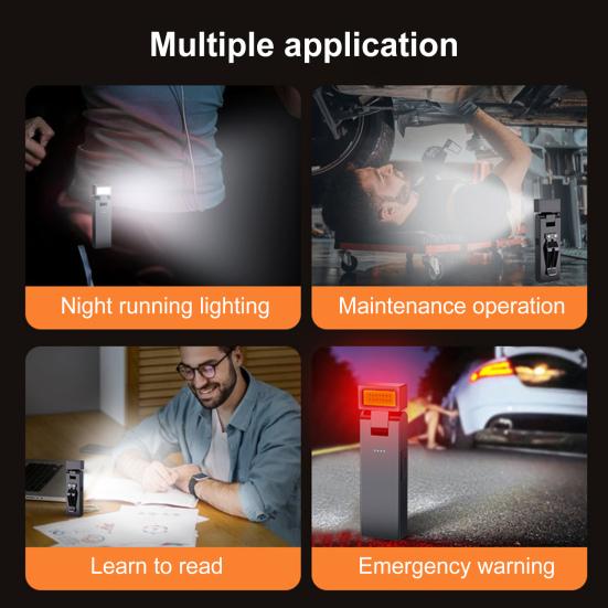 Мини-фонарик с вращением на 180 градусов, супер яркий, перезаряжаемый, магнитный, портативный, рабочий, кемпинговый, аварийный, пристегивающийся, ручной, фонарик