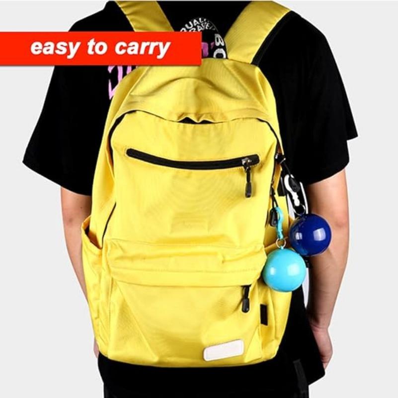 Компактный брелок-мяч-пончо от дождя для взрослых и детей - водонепроницаемый, одноразовый и портативный с мини-крючком