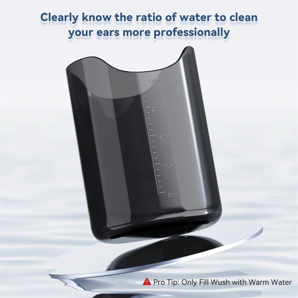 Набор для удаления ушной серы, 250 мл, водонепроницаемая бутылочная система для промывания ушей, система очистки ушей, 4 режима, чистка ушей, промывание ушных каналов