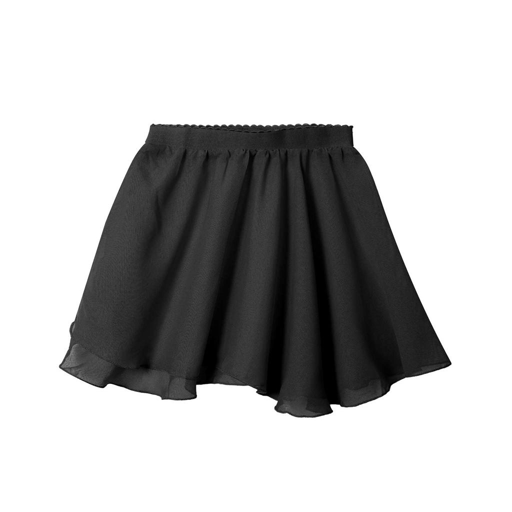 Kids Girls Ballet Dance Skirt Pure Color Elastic Waistband Chiffon Veil Skirt for Dance Wear