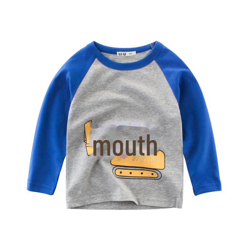 Осень 2024 года, новая футболка с длинными рукавами в корейском стиле для мальчиков