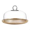 Bamboo Cake Holder with Dome for Party Treats and Displays