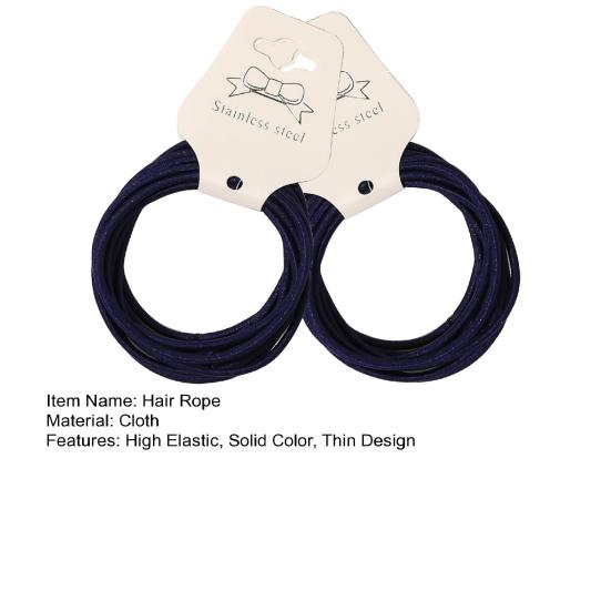 20 шт., толстые резинки для волос, тонкий материал, высокоэластичные веревки для волос, противоскользящие топы для волос, повязка для волос для женщин и девочек
