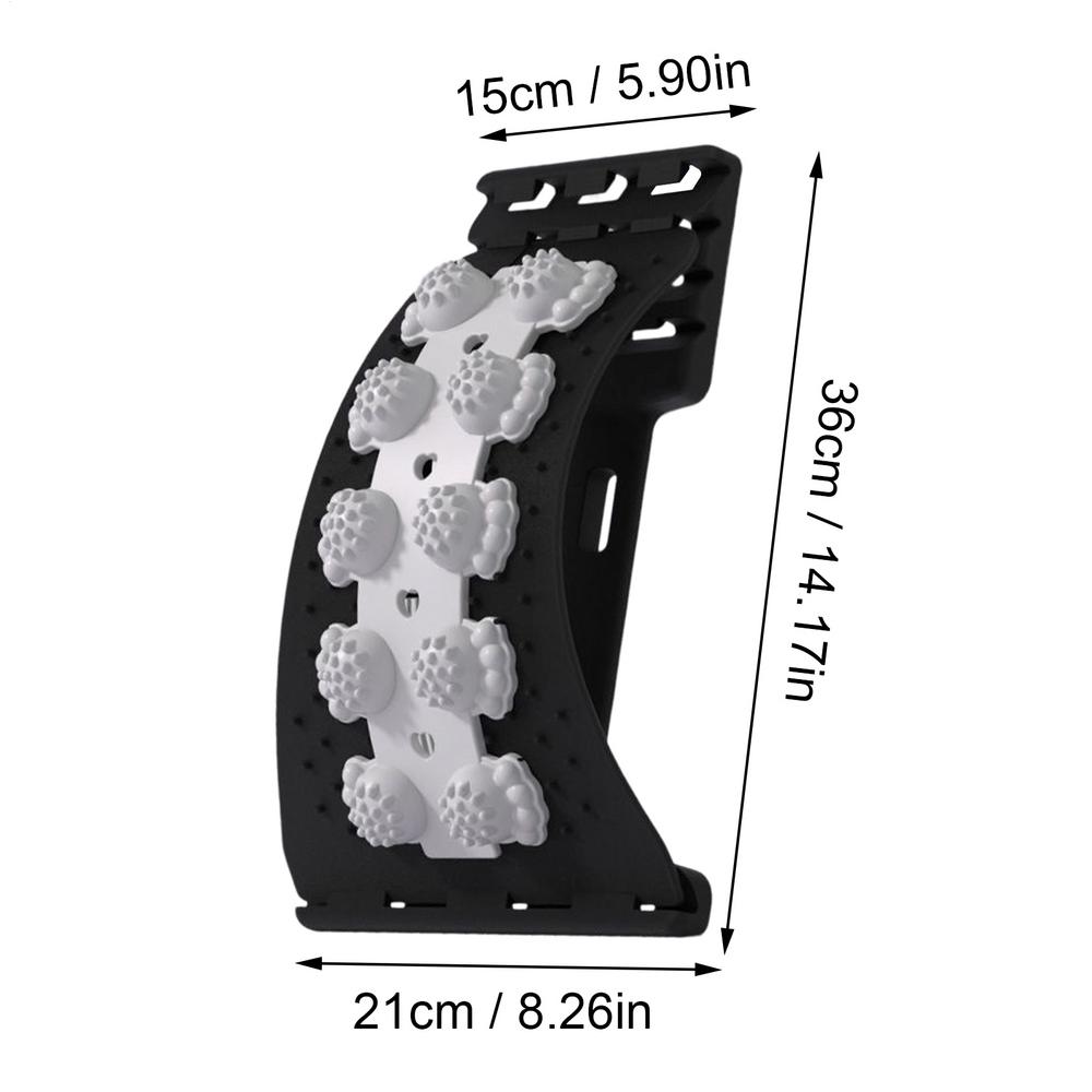 Cracker Board Massager Yoga Back Stretcher Lumbar Spine Relaxation Device With 4-Level Adjustable Back Stretcher For Home Gym