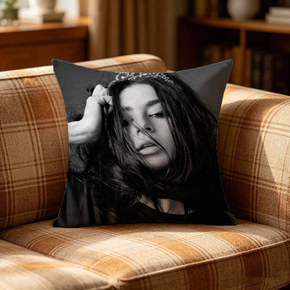 CCharli XCX Retro Pop Style Pillow Case Pattern Printed Pillowcase For Living Room Sofa Cushion Cover
