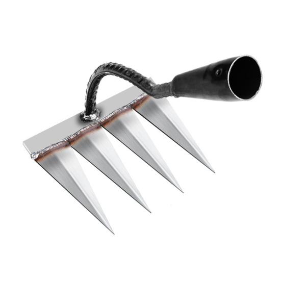 Инструмент для удаления сорняков, съемный ручной инструмент для прополки с 6 зубьями, стальной садовый когтистый инструмент для ручного удаления сорняков для сада, заднего двора, фермы