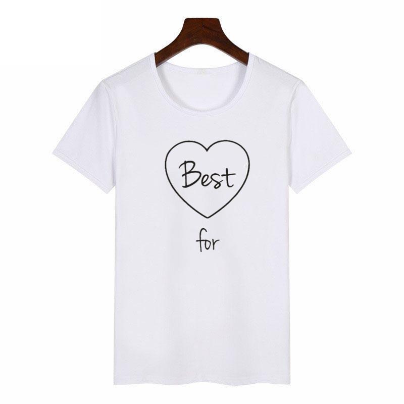 Summer 2023 Fashion Best Friend Shirts Women Short Sleeve T Shirt Bff Top Sisters Gifts For Friends Tees For Her