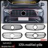 Решетка радиатора Mercedes-Benz GLC 2023-2024 X254 в стиле GT, сетчатая решетка бампера
