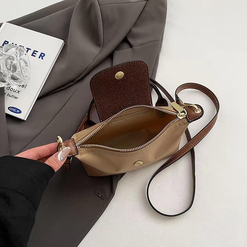 2025 Мини-сумка-пельмень для женщин из нейлоновой ткани, модная сумка через плечо для мобильного телефона для женщин