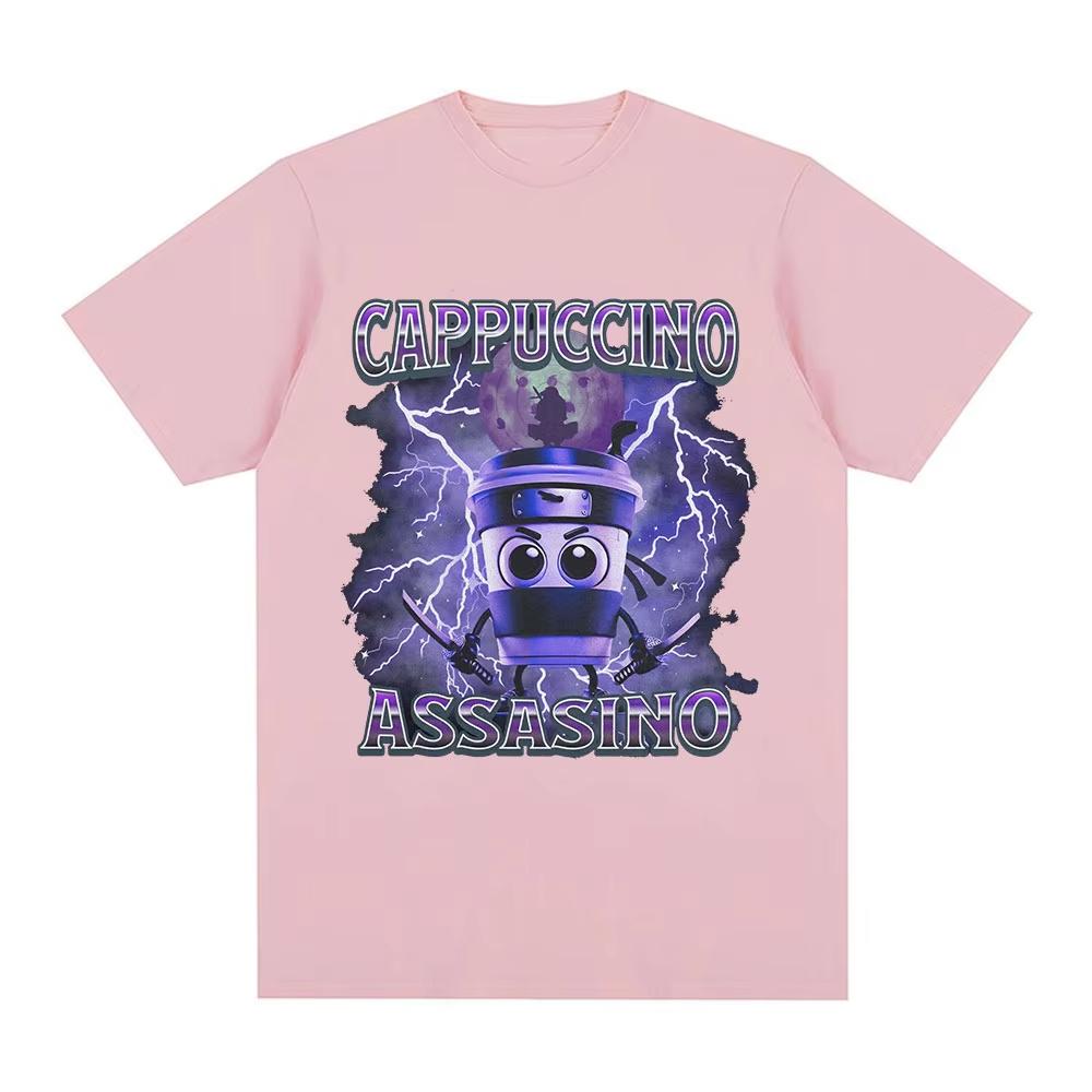 2025 new model Cappuccino Assasino Italian Brainrot FunnyTshirt Men Women Fashion Vintage Tshirts Male Casual Humor T Shirt