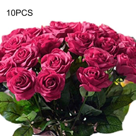10 шт. искусственные латексные розы цветы Свадебная вечеринка офисный стол букет домашний декор