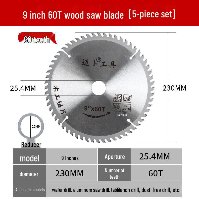 Dual-Purpose Aluminum-Wood Saw Blade: High Hardness Alloy Teeth for Woodworking and Ecological Boards