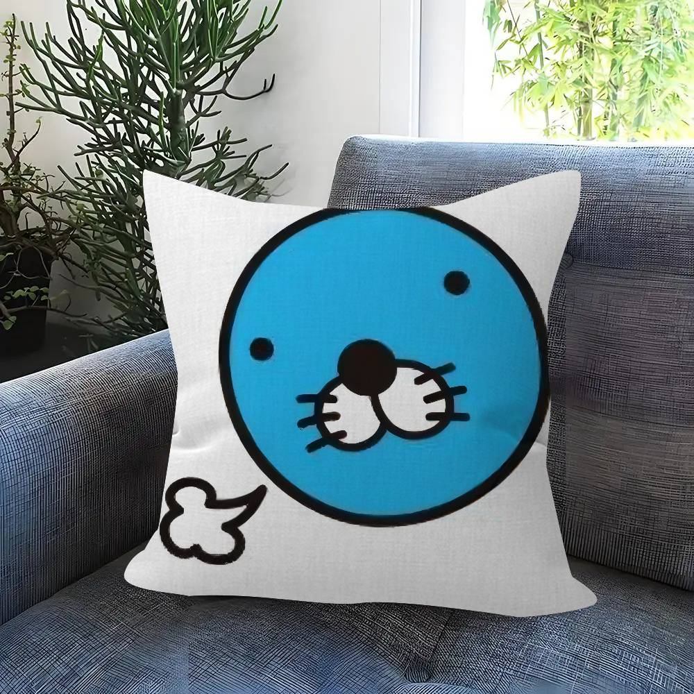 Cartoon Anime BBonobono Pillow Cushion Cover Pillowcase Living Room Sofa Home Decor Customized