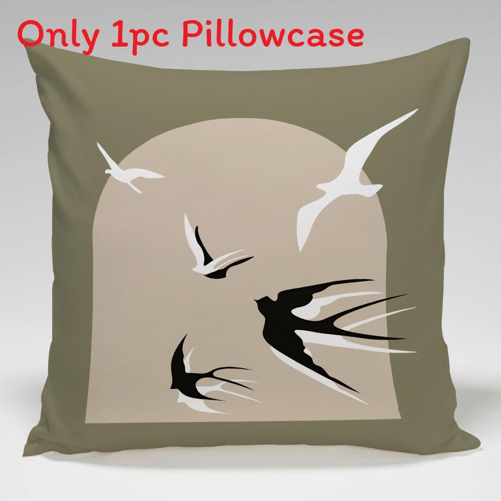 Retro American Style Throw Pillowcase With Linen Fabric For Lounge And Couch Decor