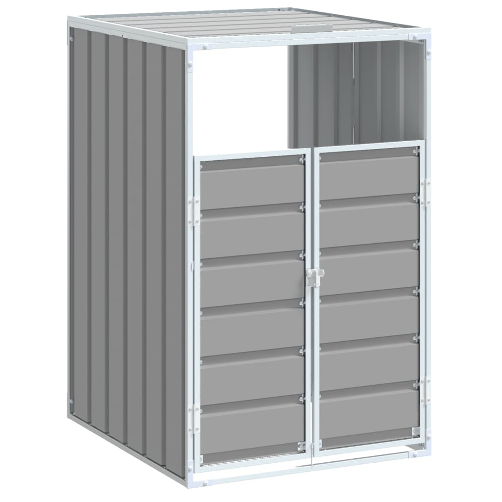 1 Ton Waste Bin Enclosure Gray 72 x 81 x 115 cm Steel