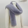 Women Scarf Thick Warm Comfortable Plush Shawl Versatile Bright Color Winter Shawl Scarf Versatile Cozy Shawl